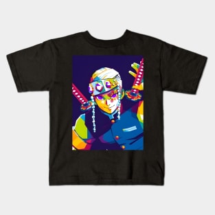 Uzui Tengen Wpap pop art Kids T-Shirt